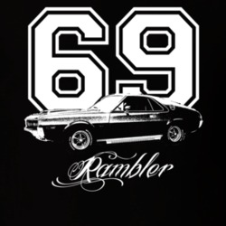 1969 AMC Rambler Year Model Dark Color Shirt