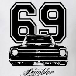 1969 AMC Rambler Grill Year Model Light Color Shirt