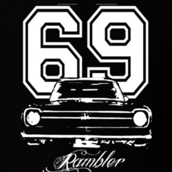 1969 AMC Rambler Grill Year Model Dark Color Shirt