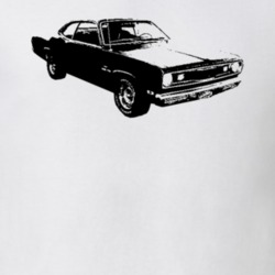 1970 Plymouth Duster Side View Faded Look Light T Shirt