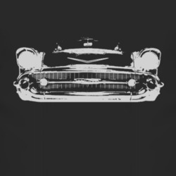 1957_CHEVY_BEL AIR_Grill_White_Graphic T Shirt