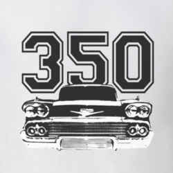 1958_CHEVY_BEL AIR_Grill_Black_Graphic_Engine_Size T Shirt
