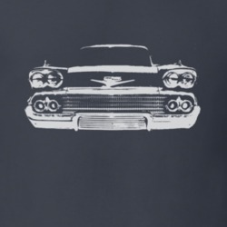 1958_CHEVY_BEL AIR_Grill_White_Graphic T Shirt
