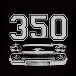 1958_CHEVY_BEL AIR_Grill_White_Graphic_Engine_Size T Shirt