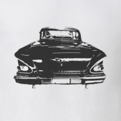 1958_CHEVY_BEL AIR_Rear_Black_Graphic T Shirt