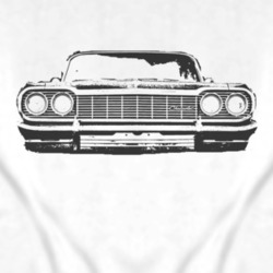 1964_CHEVY_IMPALA_SS_Grill_Black_Graphic T Shirt