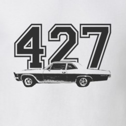1966_CHEVY_BEL AIR_Side_Black_Graphic_Engine Size T Shirt