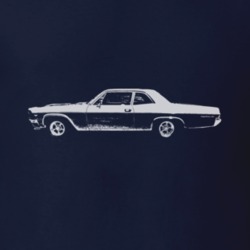 1966_CHEVY_BEL AIR_Side_White_Graphic T Shirt