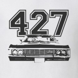1967_CHEVY_IMPALA_SS_Grill_Black_Graphic_Engine_Size T Shirt