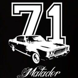 1971 AMC Matador Side Year Model Dark Color Shirt