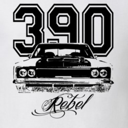 1970 AMC Rebel Grill Engine Size Model Light Color Shirt
