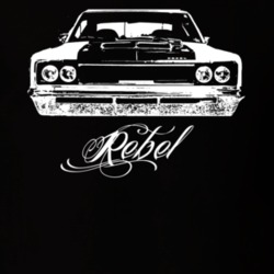 1970 AMC Rebel Grill Model Dark Color Shirt