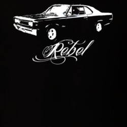 1970 AMC Rebel Side Model Dark Color Shirt
