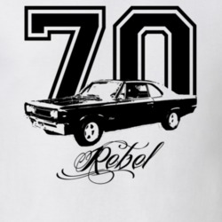 1970 AMC Rebel Side Year Model Light Color Shirt