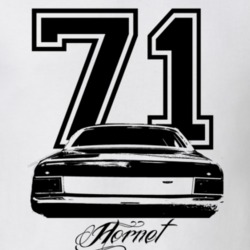 1971 AMC Hornet Rear Year Model Light Color Shirt