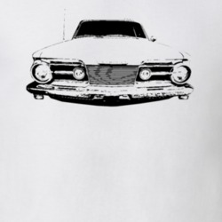 1965 Plymouth Barracuda Grill View Faded Look Light T Shirt