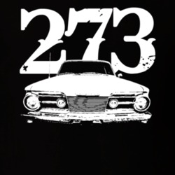 1965 Plymouth Barracuda Grill View With Engine Size Faded Look Dark T 