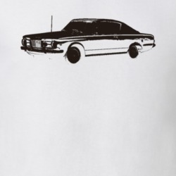 1965 Plymouth Barracuda Side View Faded Look Light T Shirt
