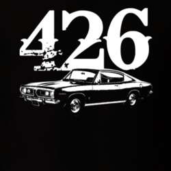 1967 Plymouth Barracuda Side View With Engine Size Faded Look Dark T S