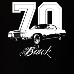 1970 Buick Wildcat Side Year Model Dark Color Shirt