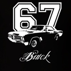 1967 Buick Skylark Side Year Model Dark Color Shirt
