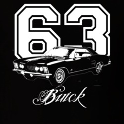 1963 Buick Riviera Side Year Model Dark Color Shirt