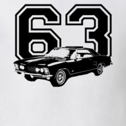 1963 Buick Riviera Side Year Light Color Shirt