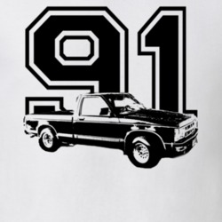 1991 S10 Side View With Year Light Color Shirt