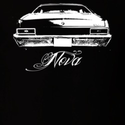 1970 Chevy Nova Rear Model Dark Color Shirt