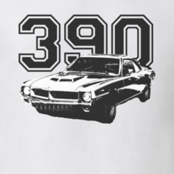 1970 AMC Javelin Engine Size 390 Light Color Shirt