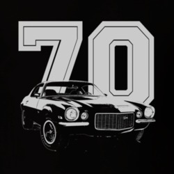 1970 Chevrolet Camaro Grill Year Dark Color Shirt