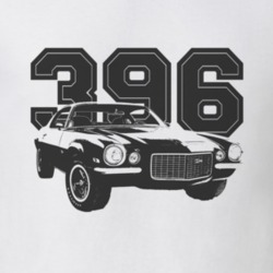 1970 Chevrolet Camaro Grill Engine Size Light Color Shirt