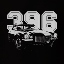 1970 Chevrolet Camaro Engine Size 396 Grill Dark Color Shirt