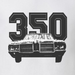1972 Oldsmobile Cutlass Grill Engine Size 350 Light Color Shirt