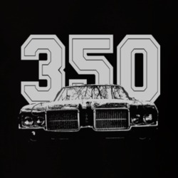 1972 Oldsmobile Cutlass Grill Engine Size 350 Dark Color Shirt