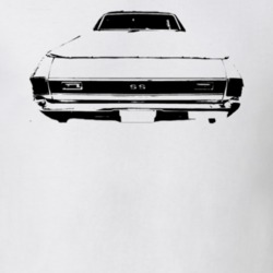 1971 El Camino SS Rear View Light Color Shirt