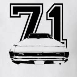 1971 Chevrolet El Camino Year Rear Light Color Shirt