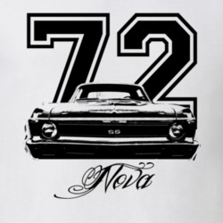 1972 Chevy Nova Grill Year Model Light Color Shirt