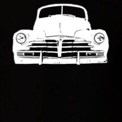 1948 Chevy Coupe Grill View Dark Color Shirt