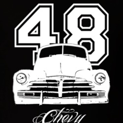 1948 Chevy Coupe Grill Year Model Dark Color Shirt