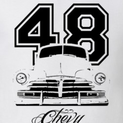 1948 Chevy Coupe Grill Year Model Light Color Shirt