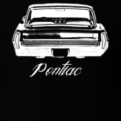 1964 Pontiac Grand Prix Rear View Model Dark Color Shirt