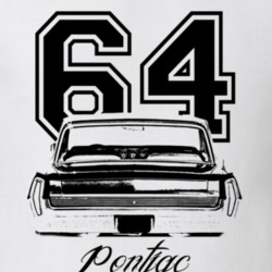 1964 Pontiac Grand Prix Rear View Year Model Light Color Shirt