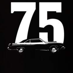 1975 Dodge Dart Side View Year Dark Color Shirt