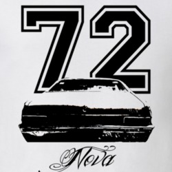1972 Nova Rear Year Model Light Color Shirt