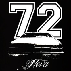 1972 Nova Rear Year Model Dark Color Shirt