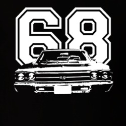 1968 Chevelle Grill View Year Dark Color Shirt