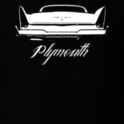 1957 Plymouth Fury Rear Model Dark Color Shirt