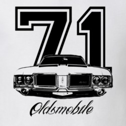 1971 Oldsmobile 442 Grill View Year Model Light Color Shirt