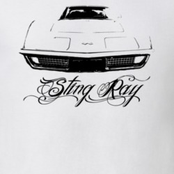 1972 Sting Ray Grill View Model Light Color Shirt